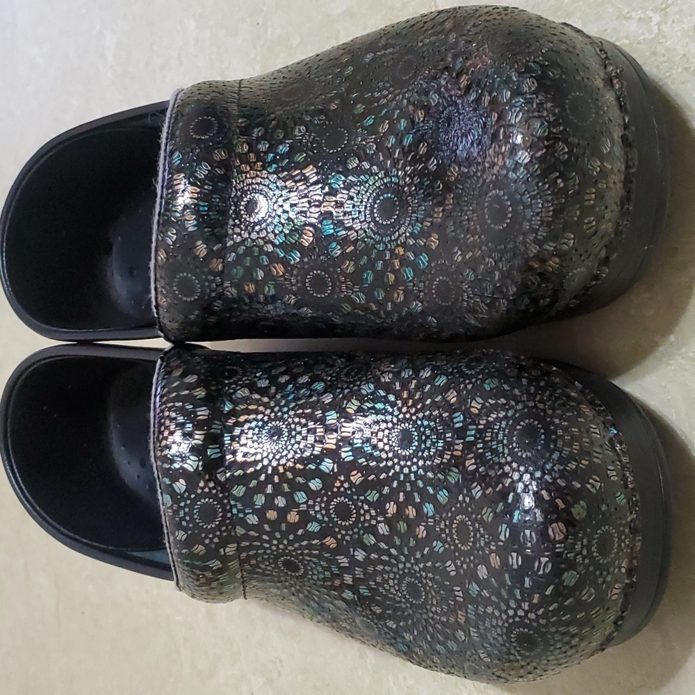 Dansko Professional Metallic Embossed Medallion Clog